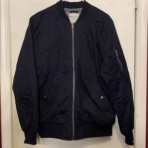 Modern Amusement Navy Blue Bomber Size Large